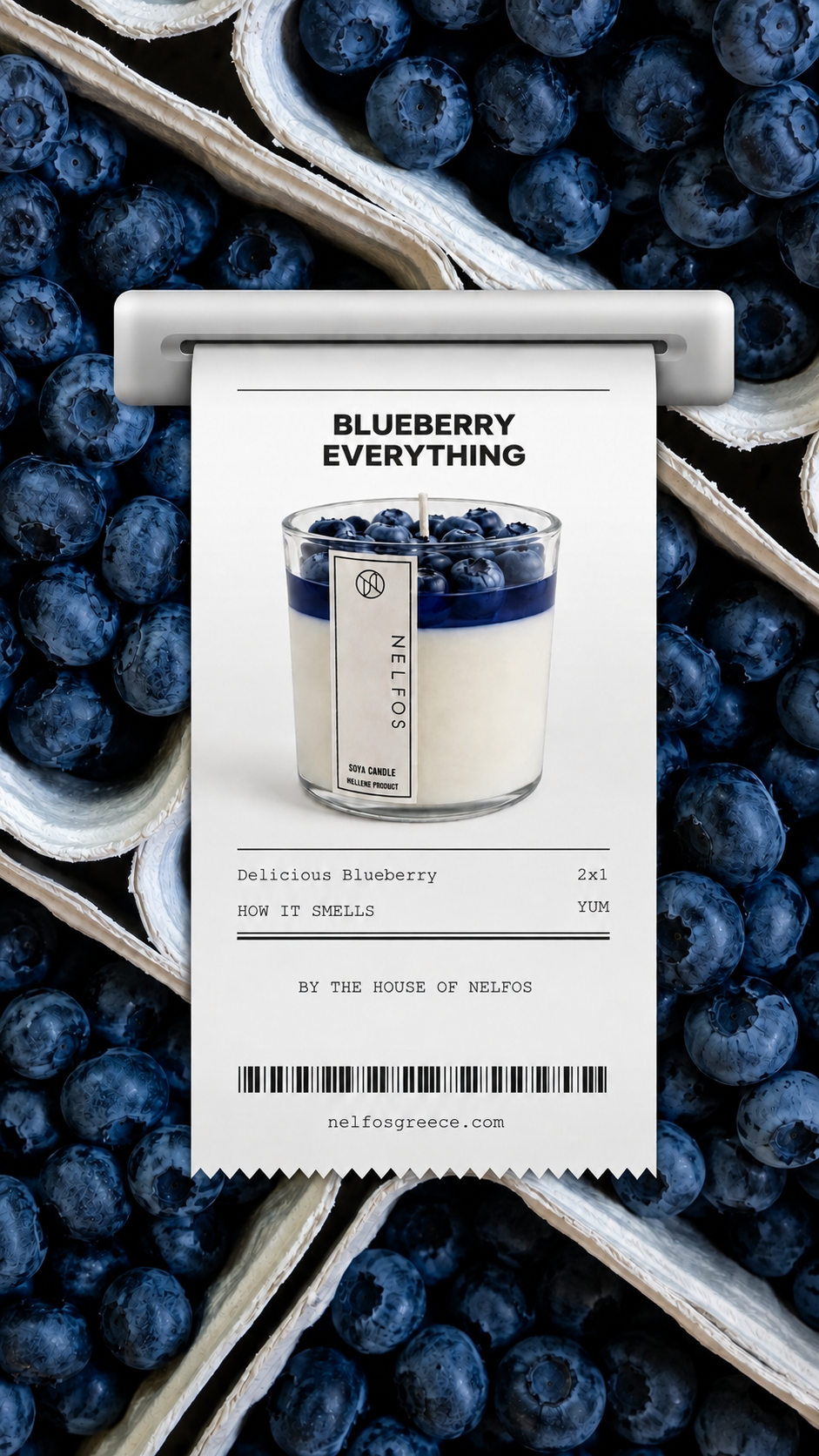 Bluberry Cake Soya Candle